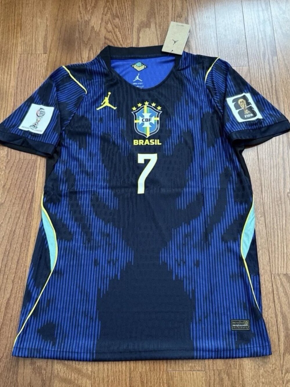 VINI JR 2026 World Cup Blue Soccer Jersey Away